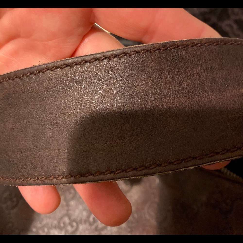 Gucci Monogram Brown leather hobo bag (authentic) - Picture 7 of 16